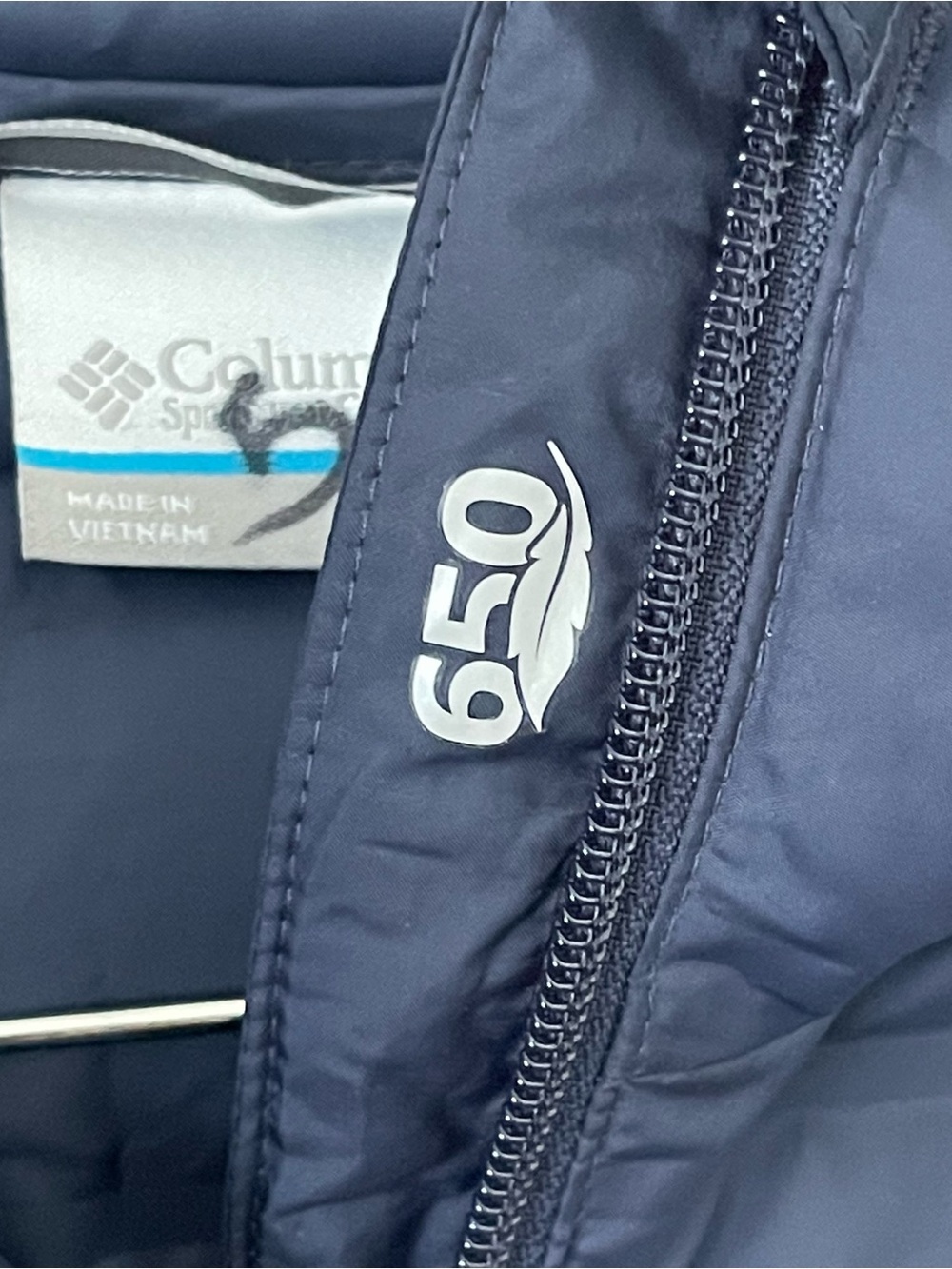 Columbia Women's Lake 22 Down Long Hooded Jacket Size XL Dark Blue - Picture 7 of 9